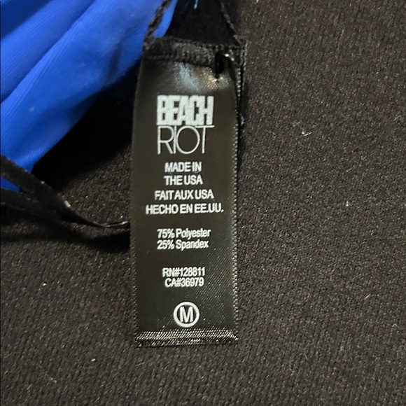 Beach Riot Red, White, and Blue Stars and Stripes Bikini Top - Picture 6 of 7